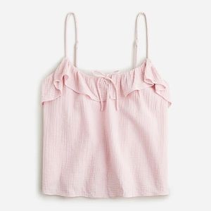 NWT!  J.Crew Ruffle soft gauze camisole 💕